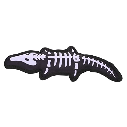 SUPVOX 1個 鳴るワニのおもちゃ 犬のおもちゃ 子犬の おもちゃ 大臼歯 小さい 不滅 音 きしむ ペットのかみ傷のおもちゃ ペットの オックスフォード布 Black