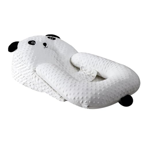 Image of Infants Feeding Pillow, Infants Multifunctional Feeding Support Pillow 3 Piece Set, Infants Anti Breastfeeding Anti Choking Bed Medium Feeding Pillow, Travel Portable Removable Support Pillow, Cream