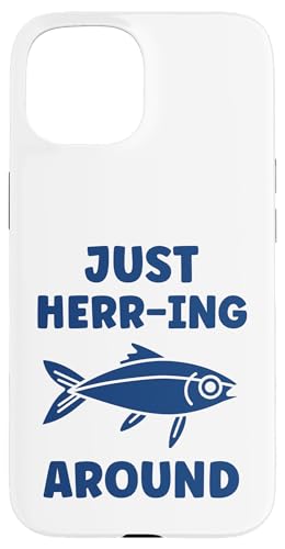 Small Cute Herrings Simple Minimalist Fish just Herring X}zP[X iPhone 15 p