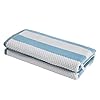   Superior-Oversized-2-Piece-Beach-Towel-Set-Quick-Drying-Cotton-Beach-Towels-Aqualis-Striped-Summer-Towel-for-Beach-Pool-and-Jacuzzi-Swim-Towel-for-Kids-and-Adults-34-x-64-Aero-Blue