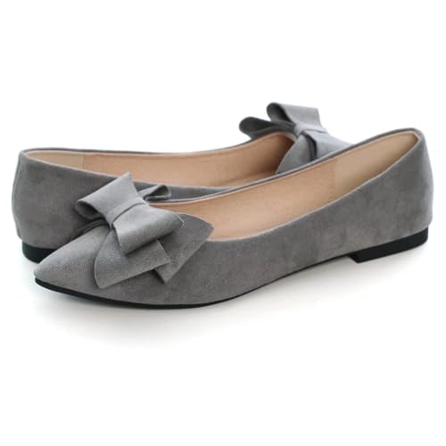 Image of TN TANGNEST Women Fashion Bowknot Flats Comfort Pointed Toe Dress Shoes