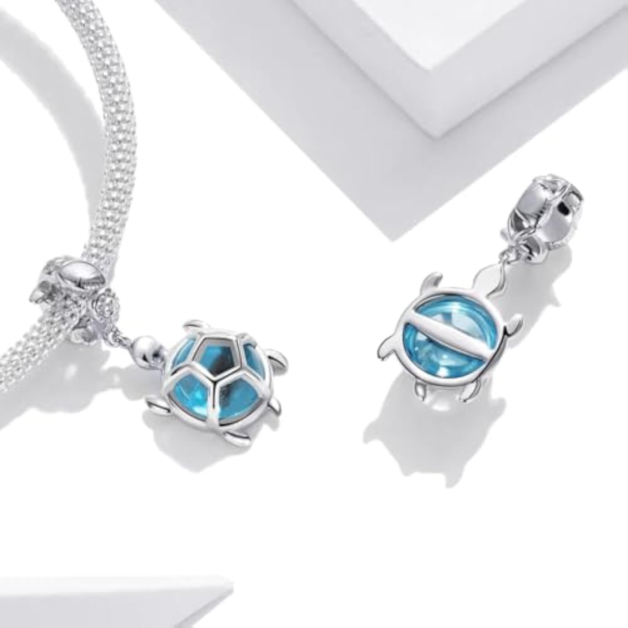 925 Sterling Silver Turtle of Fortune Charm, Unique Gift