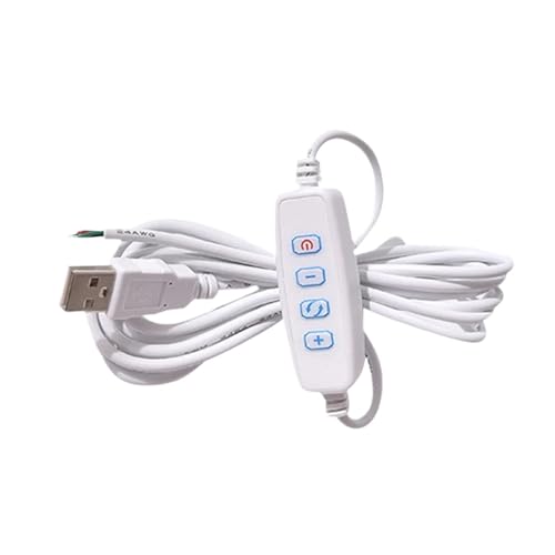 Variateur LED DC 5V câble 2M contrôleur intensité lampe bureau blanc