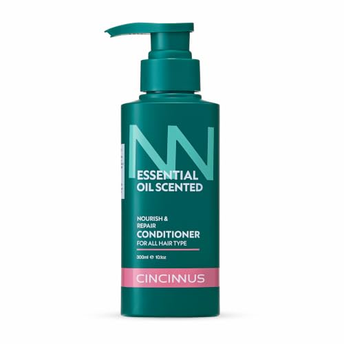Image of Cincinnus Nourish & Repair Conditioner | Argan Oil, Tea Tree, Rosemary & Olive Oil | Strengthens & Softens Hair | Sulphate Free Anti Frizz Care for Dry Frizzy Hair (300ml)