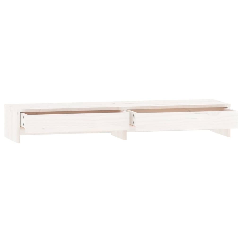 Soporte para monitor de madera de pino con cajones