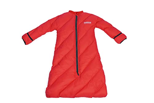 Image of Morrison Outdoors Little Mo 40° Baby Sleeping Bag (6-24 Months) The Camping Sleeping Bag for Babies and Toddlers with Adjustable Open-and-Close Cuffs and Thick, Lofty Insulation. (Red)