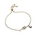 QUPIVA 4 Pack Evil Eye Bracelets Pack for Women 14K Gold Plated Blue Evil Eye String Protection Bracelet Aesthetic Jewelry