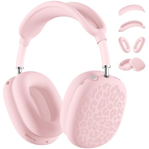 DGege Leopard �V���R�[���P�[�X�J�o�[ AirPods Max�w�b�h�t�H���p�A�C���[�p�b�h�P�[�X�J�o�[/�C���[�J�b�v�J�o�[/�w�b�h�o���h�J�o�[ AirPod Max(USB-C/Lightning)�A�N�Z�T���[�p�V���R���v���e�N�^�[ Apple