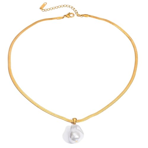 Collier perles baroques en acier inoxydable : le cadeau élégant pour elle