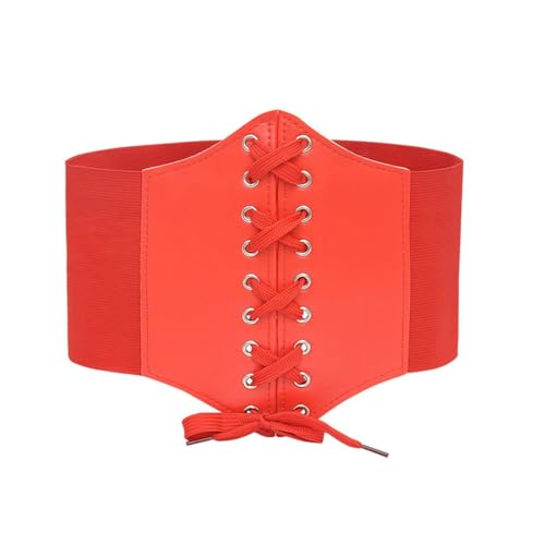 COYUN 1x Korsett Damen Mittelalter, Rot Taille Piratenkostüm Gürtel, Damen Elastischen Korsett, Halloween-Kostüm, Corset Belt, Pirat Breit Corsett,...