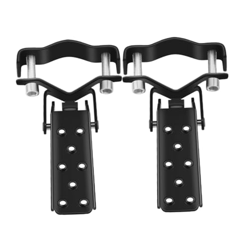 HOLIDYOYO 1 Pair Foot Pedal Accessories Bike Pedals Cycling Seat Foot Pegs Rear Bikes Flat Pedals Mountain Bike Bicycle Foot Stands Peg Bike Peg Bike Supplies Black Steel