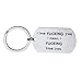 Meiligo Fashion Valentine's Day I Love Fucking You Letter Necklace Key Chain Dog Tag Charm Pendant Couples Love Lettering Tag Necklace Jewelry (Key Chain)