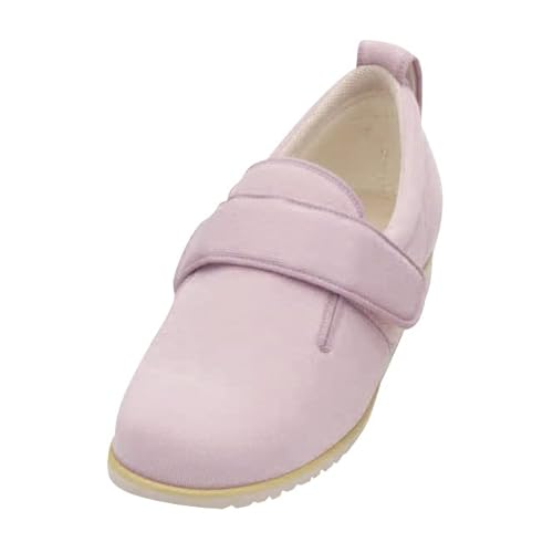 介護シューズ あゆみ ダブルマジックII 施設・院内用 ピンク 3Lサイズ(25.0~25.5cm) 足囲3E 両足