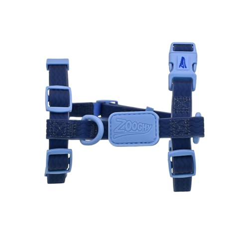 ZOOGHY Waterproof No Pull Dog Harness, Adjustable Easy Walk Vest for Small, Medium and Large Dogs, Heavy Duty Secure Fit Pet Walking Harness for Training and Outdoor Adventures, Dark Blue, S
