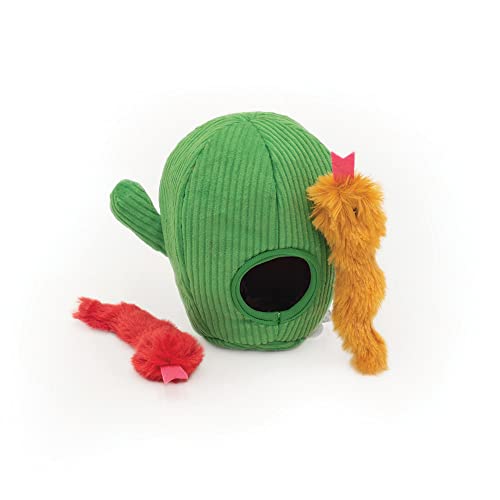 ZippyClaws Burrow serpientes en cactus con diseño de madriguera rellenable y suave felpa 3
