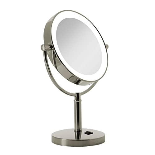 Zadro Laguna 11" Makeup Mirror With Lights And Magnification Led Lighted Makeup Mirror With Magnification 10X/1 Or 5X/1X #TOP19