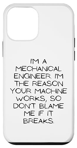 Image of iPhone 12 mini Motivational Saying Mechanical Engineer Learning School Gag Case