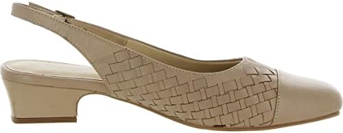 Trotters Women's DEA Woven Pump, Nude, 5.5 | Image 2