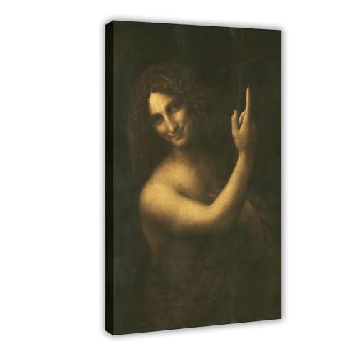 Poster Saint Jean-Baptiste Leonardo Da Vinci impression toile 30x45