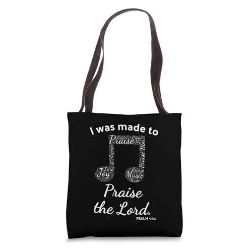 Bolsa Tote I Was Made to Praise The Lord miniatura 1
