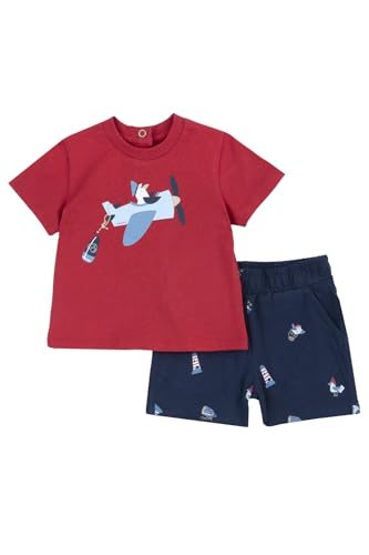 Chicco, Conjunto Niño, Camiseta y Pantalones Cortos, con Tiernos y Simpáticos Diseños, Designed in Italy, Ropa Bebé 0 24 Meses, Idea Regalo Nacimiento