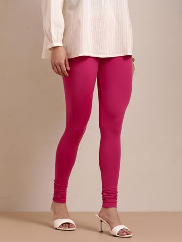Image of TWIN BIRDS Tailored Cut and Classic Fit Super Stretchable Elastane Fabric Churidar Leggings for Women