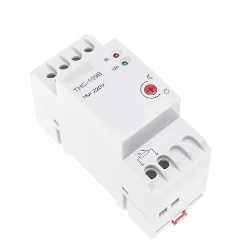 Interruptor inteligente de carril Din con sensor de luz automático regulable THC-109B 5