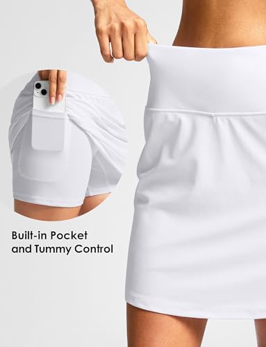 Image of Viodia Women's 18 inch /20 inch Long Swim Skirt High Waisted Modest Swimsuits Skirt Bathing Suit Tummy Control Swim Bottoms