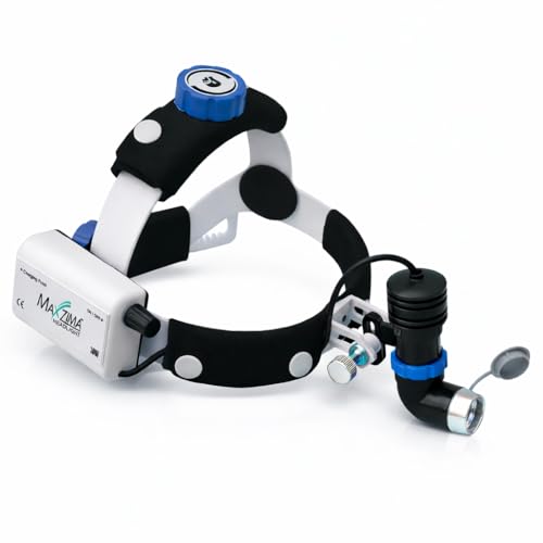 Image of MAXZIMA 10W Wireless Rechargeable Surgical Headlight for ENT, Dental & Medical Examination | LED Medical Headlight | Fixed Focus | 55000 Lux