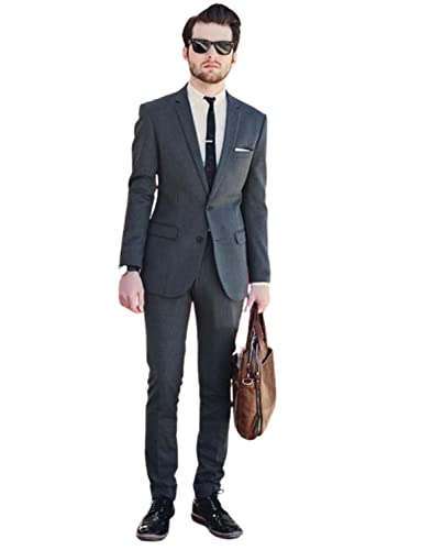 Costume homme deux boutons veste bleu marine ensemble de costume formel élégant