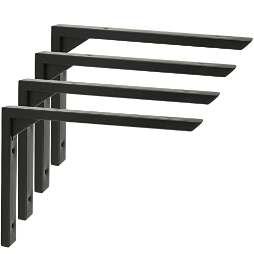 Mooche 4PCS Heavy Duty Shelf Brackets 8 inch