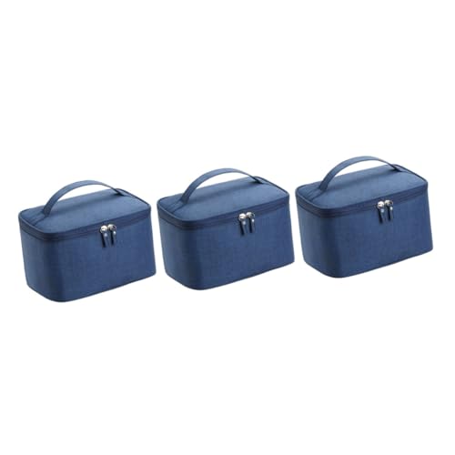 Trousse de toilette portable FOMIYES 3 pièces de voyage bleu imperméable
