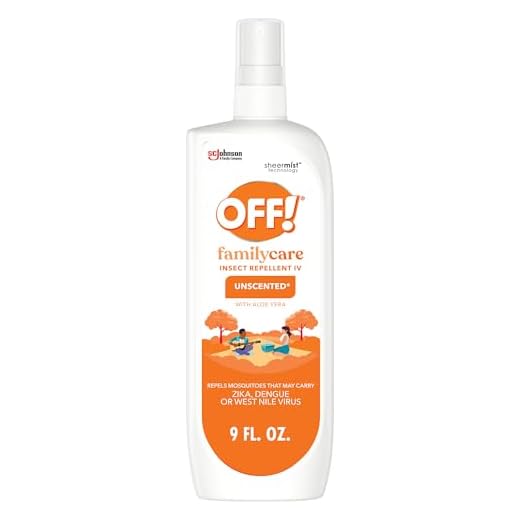 OFF! FamilyCare Insect & Mosquito Repellent Spritz, Unscented Bug spray with Aloe-Vera, 7% Deet, 9 oz