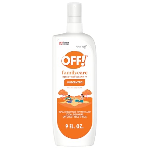 Image of OFF! Family Care Mosquito & Tick Repellent Spritz, Bug Spray Containing 7% DEET, Unscented with Aloe Vera, 9 Oz