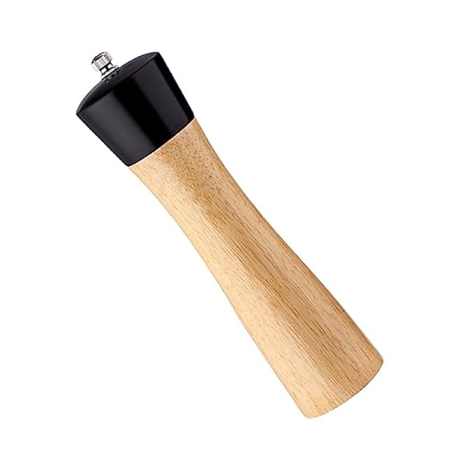 Portable Manual Pepper Mill Grinder for Black Pepper Sea Salt and Spices Compact Kitchen Tool for Home and Restaurant Use
