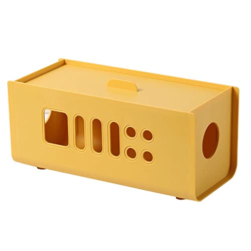 Boîte de rangement pour câble et bloc multiprise, organisateur de chargeur blanc