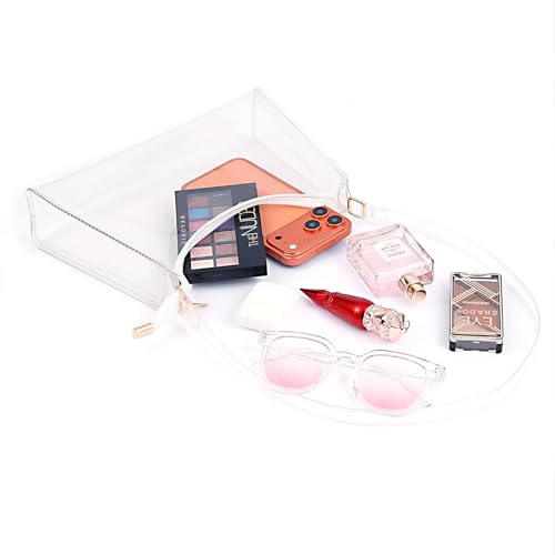 Image of Clear Bag for Stadium Events Women's Purse Handbags Small Purse shoulder bag Crossbody Bag