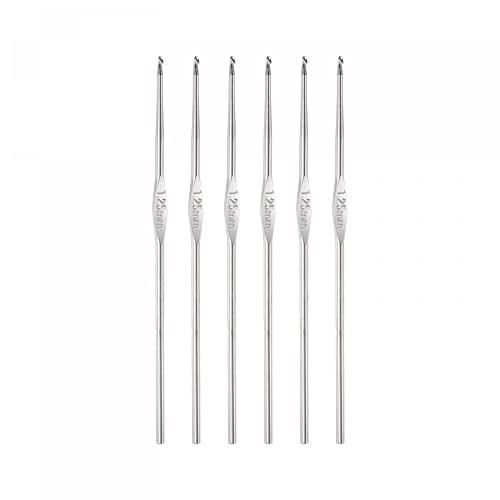 uxcell Stainless Steel Crochet Hook 1.25mm...