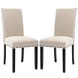 GOT Dining Chairs Upholstered Dining Chairs with Nailhead Trim,Set of 2 Fabric Parsons Dining Chairs...