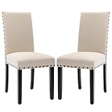 GOT Dining Chairs Upholstered Dining Chairs with Nailhead Trim,Set of 2 Fabric Parsons Dining Chairs...