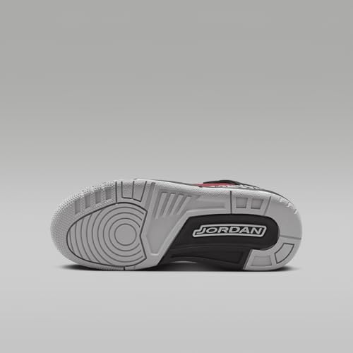 Jordan Spizike Low Big Kids' Shoes (FQ3950-600, Gym Red/Wolf Grey/Cool Grey/Black) Size 42