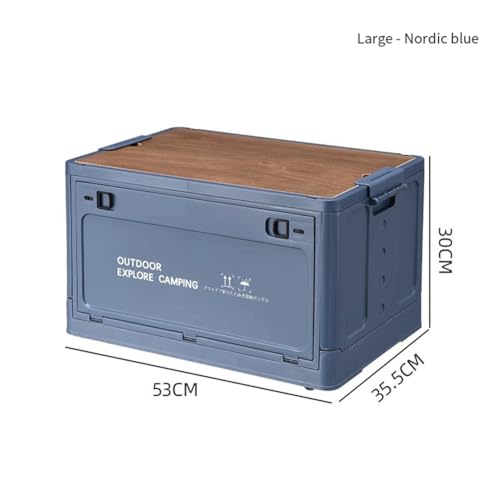 Boîte de rangement de voiture transformable en table de camping pliante L