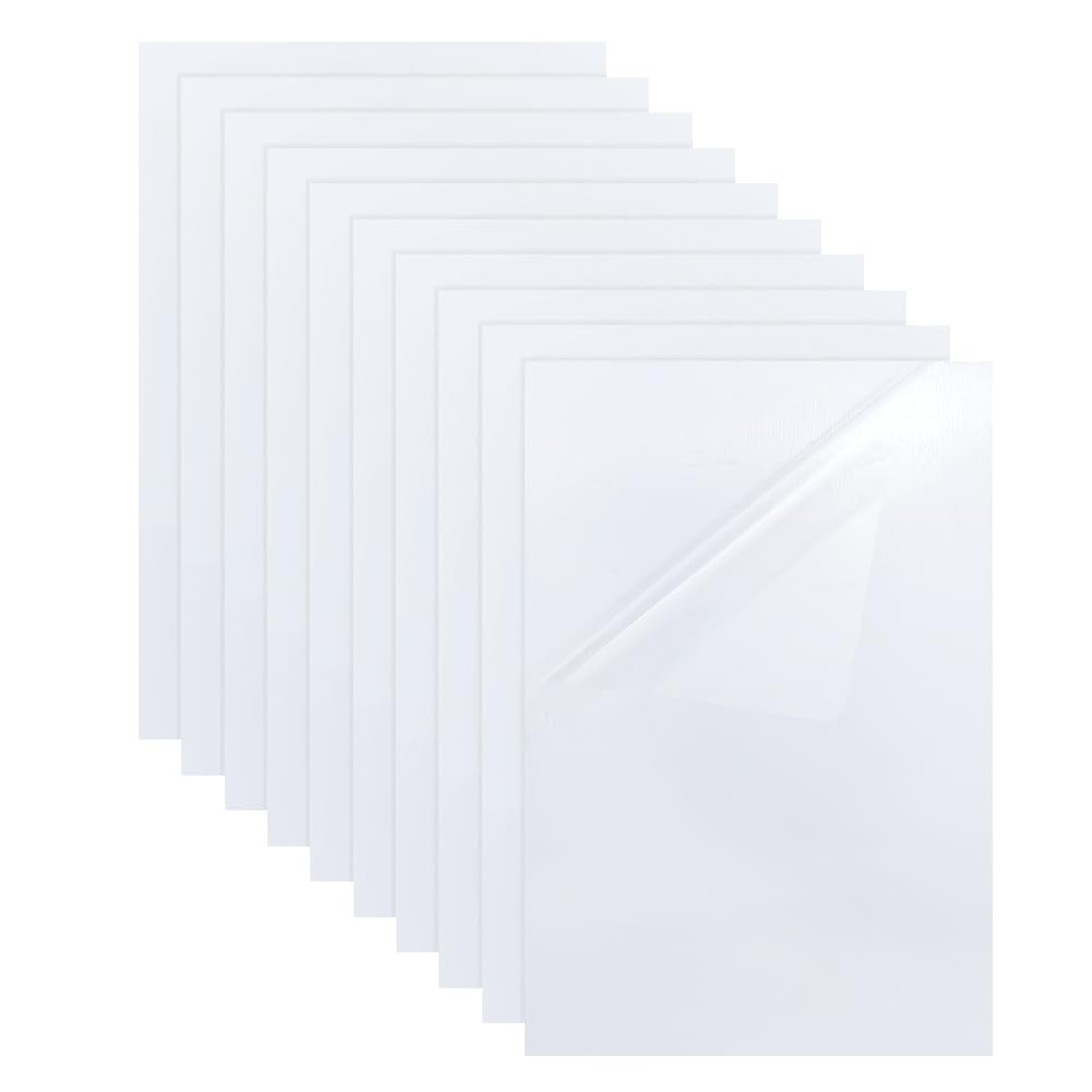UNICRAFTALE 10 Sheet Self Stick Mounting Board for Cross Stitch White Picture Frame Backing Board Rectangle Photo Frame Backing for Cardmaking Embroidery Needlework Craft
