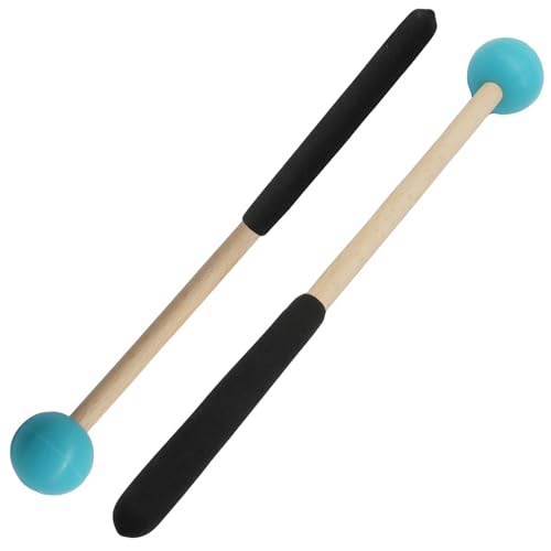 Par de baquetas de percusión de 22.5 cm, azul miniatura 5