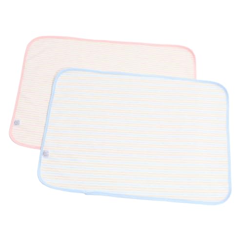 HAMPPLIES 2個防水透気おむパッド 持ち運びに便利な尿パッド ピンク ブルー 大人 用 簡単洗濯 耐久性抜群
