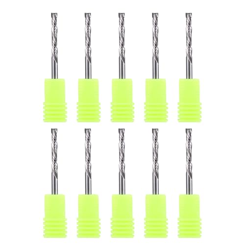 Bit Compression 8mm Fresa Elicoidale CNC 8mm EU_HOZLY - Up&Down Cut, Taglio 42mm, Per Legno E Acrilico Fresa Per Legno E Acrilico