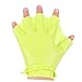 KOMBIUDA 2pcs Swim Paddles Gloves for Boys and Girls Silicone Water Resistance Swimming Auxiliary Gear for Beginners for Diving Surfing and Pool Fitness Activities Fluorescent Green