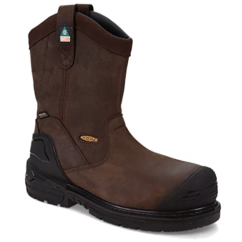 KEEN Utility Men's CSA Philadelphia Wellington High Composite Toe Waterproof Puncture Resistant Pull...