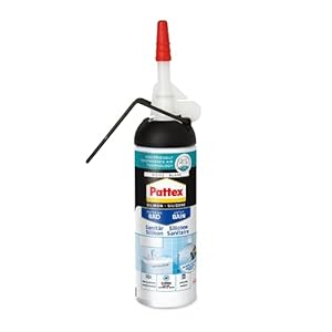 Pattex PKSDW Douche & Bad siliconen dispenser, eenvoudig gebruik zonder patroon, wit