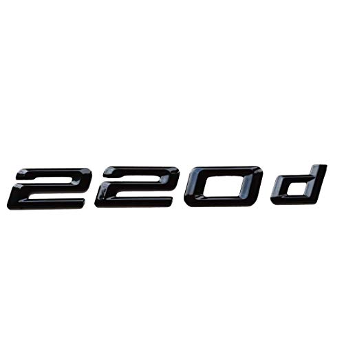 MCK Auto 220d Negro Brillante Parte Trasera Logo Back Badge Emblema Tuning para F22 F45 F46 HB2L2